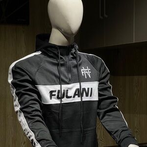 Fulani Black and White Hoodie